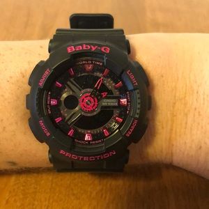 Women’s baby-G watch- black and pink
